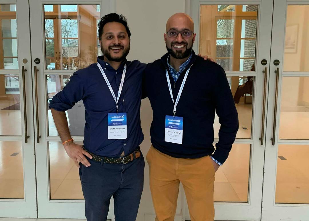 Shubs and Tauseef during HealthtechX 2024